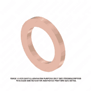 Copper Washer - 21/64 Inch by 9/16 Inch by 1/16 Inch