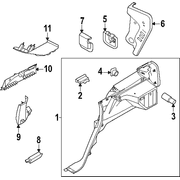 Retainer Trim Panel - Left