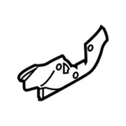 Interior Grab Bar Bracket Trim Panel Retainer - Left