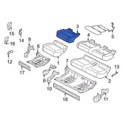 Pad Seat Cushion - Front, Passenger