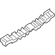 Bumper Impact Absorber Isolator Cover Support Rail - Rear