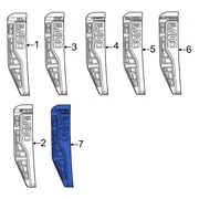 NamePlate Emblem <br>Fender Fender Name Plate OrNament NAMEPLATES - Right, Front