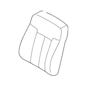 Seat Back Cushion Cover - Right, Front