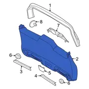 Liftgate Trim Tailgate panel <br>Liftgate - Lower
