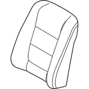 Seat Back Cushion Cover - Left, Front, Driver