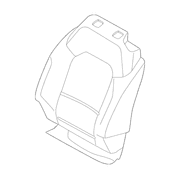 Cover Seat Back 4 Door - Left, Front (Everglades.)
