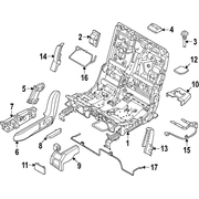 Cover Seat Track - Left, Right, Rear