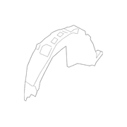 Shield Quarter Filler Splash <br>Quarter Panel wheelhouse liner - Left, Inner