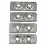 Bumper Cover Reinforcement Beam Bracket Impact Bar Nut - M16, Rear