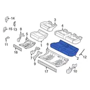 Seat Cover Cushion - Left, Rear, Center