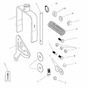 Left-Hand Yoke, Yoke Shaft, Cam Kit XA-351/-331
