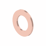 Seal Ring DIN 7603, 8x14, Copper