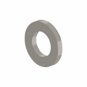 Hardened Steel Washer, 0.53 x 0.94 x 0.12 inches