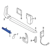 Rocker Panel Guard Exterior Trim - Left