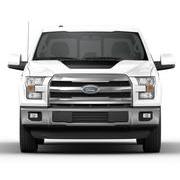 F-150 2021-2024 VISCO Matte Black Hood Cowl Stripe Kit