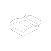 Seat Cover Cushion - Rear (Series 500V)