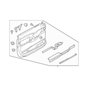 Door Interior Trim Panel - Left, Front, Lower