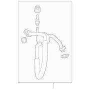AIR CONDITIONING (A/C) Refrigerant Suction Hose Tube - Center 2.7L