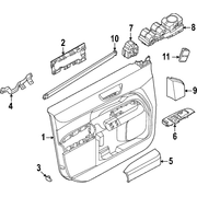 Door Interior Trim Panel <br>Trim that attaches to the side of 8