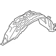 Fender Splash Shield Guard - Right, Front