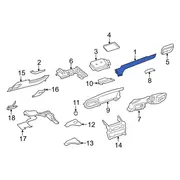 Instrument Panel Molding - Right (Platinum)