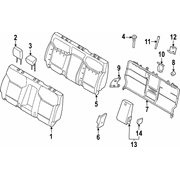 Cover And Pad Headrest - Left, Right, Rear