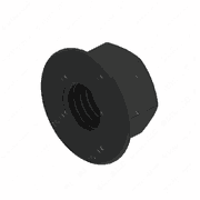 M12 1.75 Hex Nut with Nylon Insert Flange
