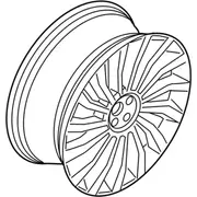 Wheel Rim 21X9 Ultra Bright Machined Style 2