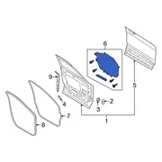 Door Panel Insulation - Right, Front (Police)