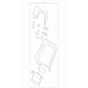 Panel <br>Seat Back cover Frame support Pad Seat Shield Sandstone