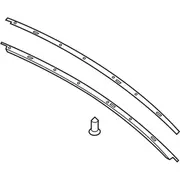 Roof Molding Weatherstrip Retainer - Left, Front (Coupe)