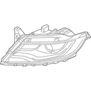 Lamp Sealed Beam Headlight - Right, Front