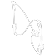 Liftgate Window Regulator Sliding - Right, Front