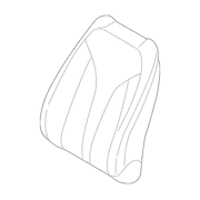 Seat Back Cushion Cover - Right, Front