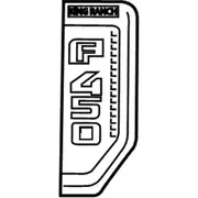 Fender Emblem Name Plate - Right, Front (King Ranch)