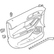 Door Interior Trim Panel - Right, Front, Lower (Police)