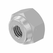 Nut 1/4-28 Hexagon Lock Zinc Plated