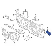 Cowl Panel Insulator Engine Compartment Insulation - Left, Front