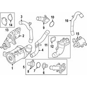 Engine Water Pump Outlet Pipe Plug - 2.5L
