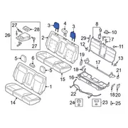 Crew Cab Headrest <br>Headrest part of the Seat