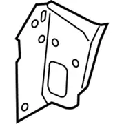 Quarter Panel Extension Wheelhouse Reinforcement - Left, Inner (Hybrid, Plug In Hybrid)