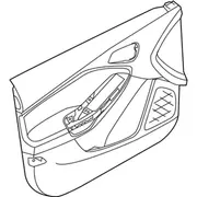 Door Interior Trim Panel - Left, Front (S, SE)