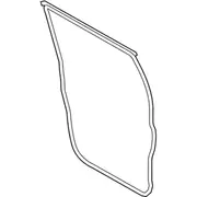 Door Seal Opening Weatherstrip - Left, Rear