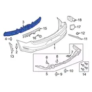 Bumper Impact Absorber Isolator - Rear 5.2L (GT Feature Car, Shelby)
