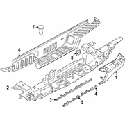 Bumper Extension Cover <br>Bumper Corner End cap - Right, Rear, Upper