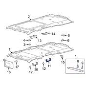 Interior Grab Bar Assist Handle - Left, Front, Rear (Cypress)