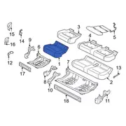Seat Cover Cushion - Right, Rear