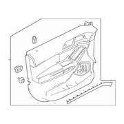 Door Interior Trim Panel - Left, Front, Lower