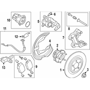 Bracket Brake Hose Support - Left, Rear