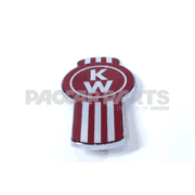 Kenworth® Hood Red Enamel and Chrome Emblem